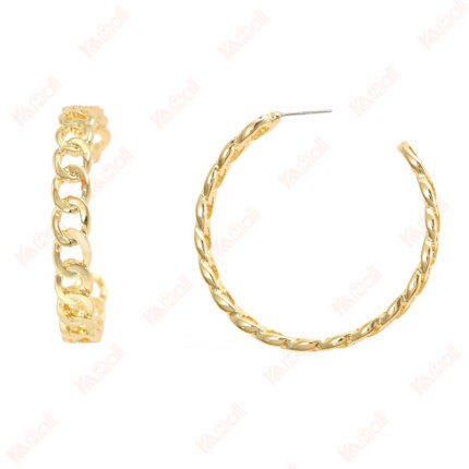 metal unique urban gold earrings
